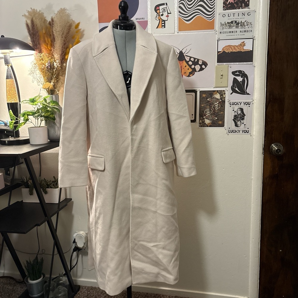 Chic Cream Trench Coat